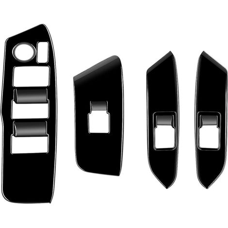Cache-bouton de lève-vitre noir brillant pour voiture RHD Sienta 2022 (1/5)