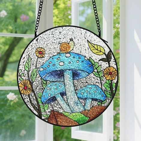 Capteur de soleil en vitrail - décoration spirituelle 9cm (1/4)