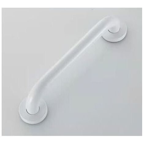 Blanc 400mmBarre d'Appui Douche , Poignée de Douche de Sécurité, Barre d'Appui WC Handicapé, Barre de Soutien pour Toilette, Barre de Maintien Douche et WC