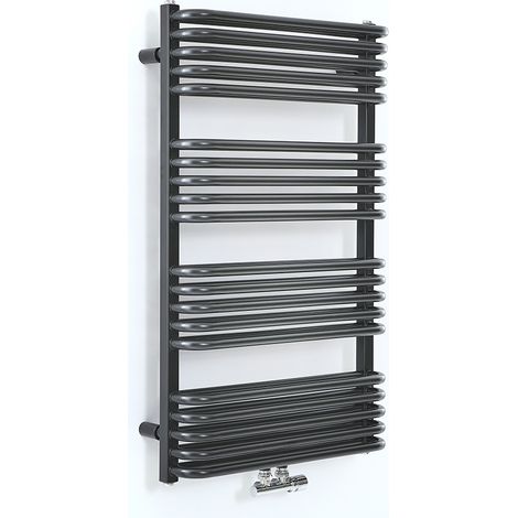 Hudson Reed Arch - Sèche-Serviettes Eau Chaude - 100cm x 60cm - Noir