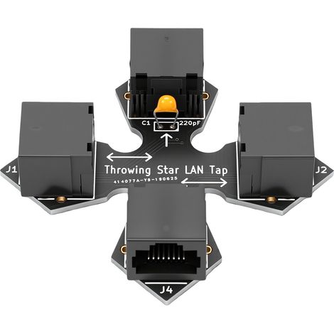 Module de remplacement pour la capture de paquets réseau LAN Tap Throwing Star, compatible avec le moniteur de communication Ethernet unidirectionnel EDIY. (1/5)