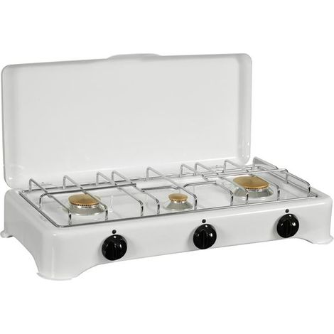 3-flammen-gasherd 4150w - Kitchen Chef - 5327C-1