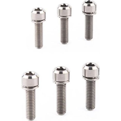 Tornillos de titanio anodizado para bicicletas de montaña – Paquete de 6 tornillos M5 × 18 mm, de colores, para manillares