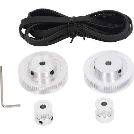 jeux de poulies synchrones 20T 60T GT2 pour imprimante 3D, tour CNC, alésage intérieur 5 mm (1/5)