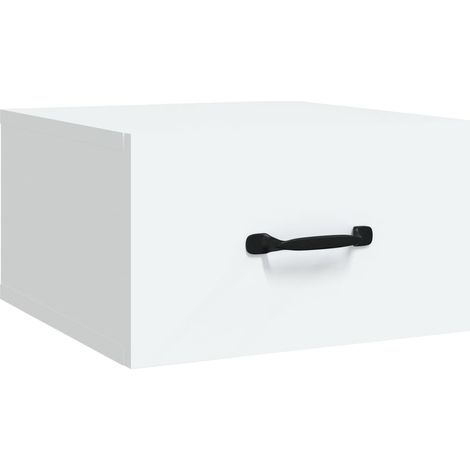 Maison Exclusive - Mesita de noche de pared blanco 35x35x20 cm