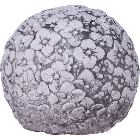 Bola de flores de hormigón esculpido para el jardín. (1/4)