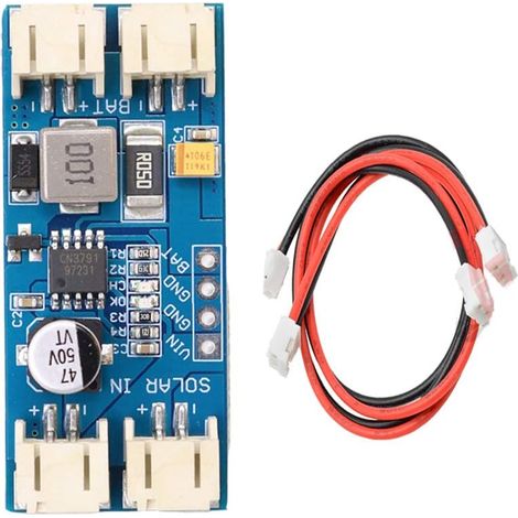 CN3791 Solar Charge Controller Board MPPT 1 Cell LiPo Battery Charge 12V Solar Panel Charger Regulator Control Module JST PH2.0 Auto Recharge for Battery with Cables (1/5)