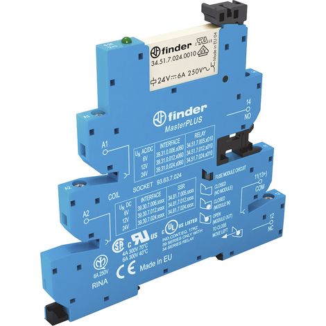 Relais d'interface 240V c.a. / V c.c., 1 RT, montage Rail DIN, série , 39 Series ( Prix pour 1 )