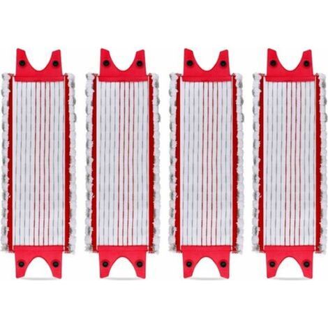 Lot de 4 Replacement Microfibre Pad pour Vileda EasyWring Ultramax/ 1-2 Spray Tampons de Microfibre pour Vileda Ultramax, UltraMax, UltraMax Plus et Easy Wring UltraMax Carlin