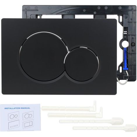 KLVGTIFS PU - Plaque de commande double Geberit Sigma01/20 General (115.770) Noir (1/3)