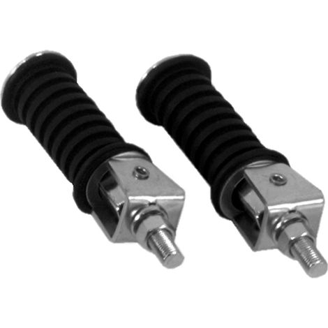 Juego de reposapiés universales para pasajero Emgo, 2 unidades (tornillo de 10 mm con tuerca) (Suzuki)