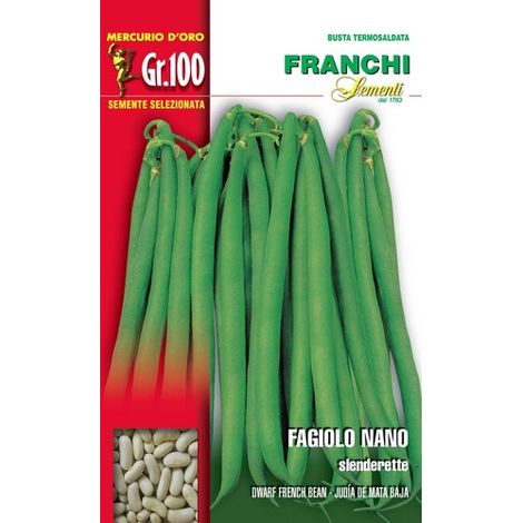 BUSTA SEMI DI FAGIOLO NANO SLENDERETTE 100 GR