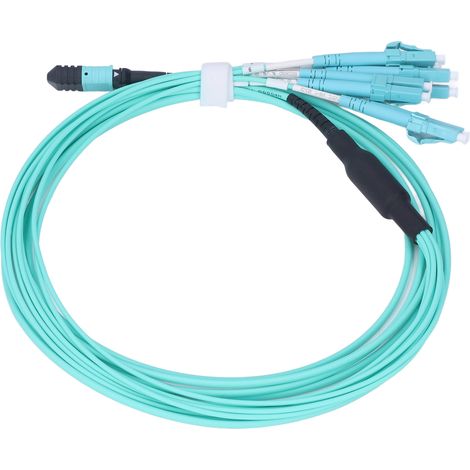 Cable Fibre Optique - 8 Coeurs - Multimode - 40 Gbps - Pour Réseau Datacentre et Télécoms - 2 Pièces (1/5)