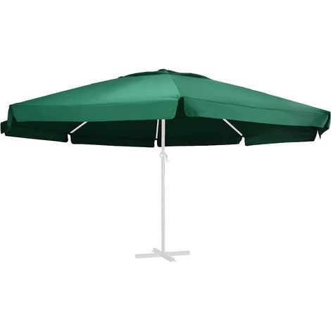 Maison Exclusive - Telo di Ricambio per Ombrellone Verde 610 cm (1/5)