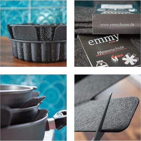 6 Pièces Protections Poêle Empilables Dessous Plat Isolants Trivet pour Cuisine Ustensiles (1/5)