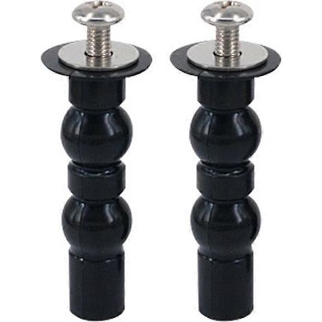 Deux vis d'expansion pour abattant de toilette, permettant de fixer ce dernier  en forme de double boule. (1/5)