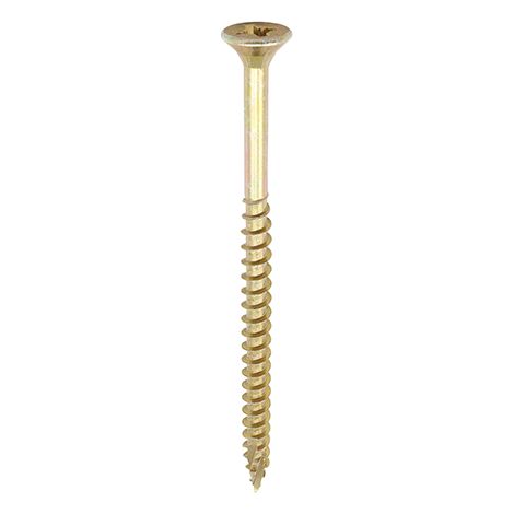 TIMCO C2 Strong-Fix Multi-Purpose Premium Countersunk Gold Woodscrews - 6.0 x 120