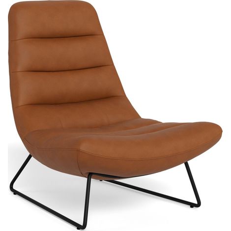 Sillón Norsica 598 , 97x83x93cm, Cuero ecológico, Patas: Metal, 0 (1/5)