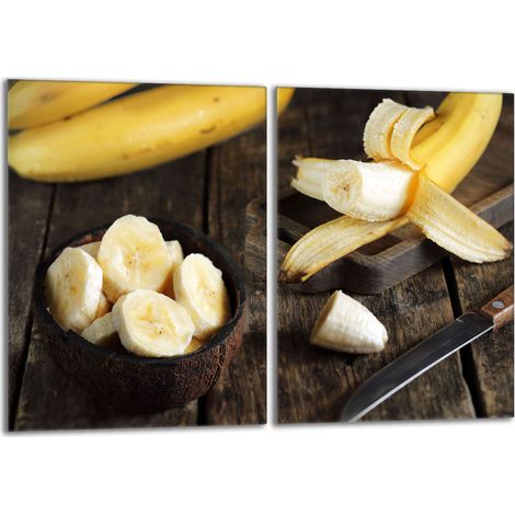 Piastra protettiva in vetro per la stufa 2x40x52 Banana (1/5)