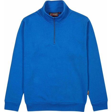 Felpa da lavoro con mezza zip TAUTRA - Blu Royal 4XL