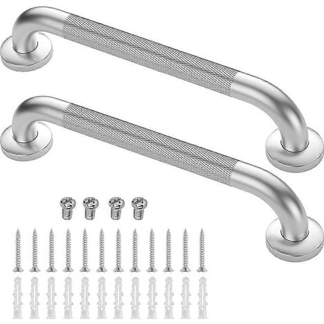 2er-Pack Duschhaltegriffe aus Edelstahl, rutschfest, 40 cm (16 Zoll) Sicherheitsgriff für Badezimmer