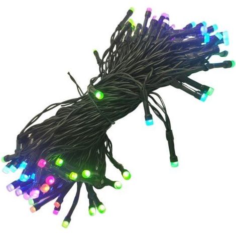 Guirlande LED Connectée Wifi RGB 20m IP44 6V 120LED - SILUMEN (1/5)