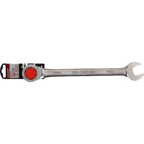 R07100240 Llave de carraca de anillo SW24 mm 285 mm (1/4)