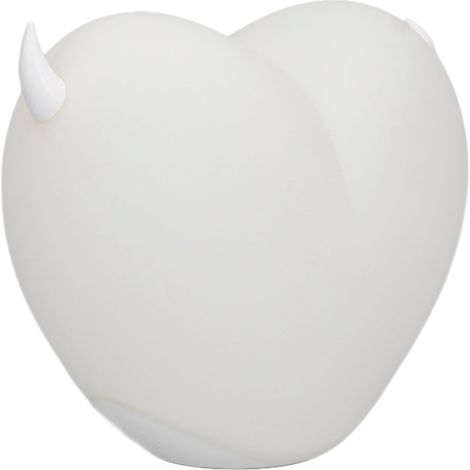 Cœur lumineux LED rechargeable USB, veilleuse en silicone avec couleurs changeantes, lampe d’ambiance 7 couleurs, cadeau pour couple (avec batterie intégrée) (1/5)