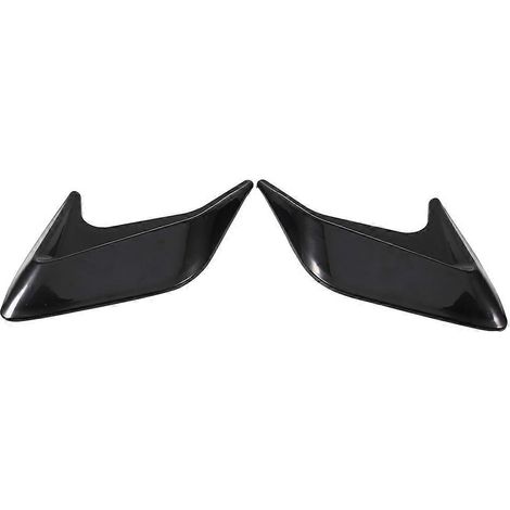 2x Sorties d'air décoratives noires universelles pour capot de voiture, installation facile (1/5)