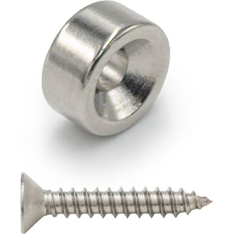 Neodym-Magnet mit einer Bohrung für eine 10x5 mm runde, zylindrische Schraube - Hunter