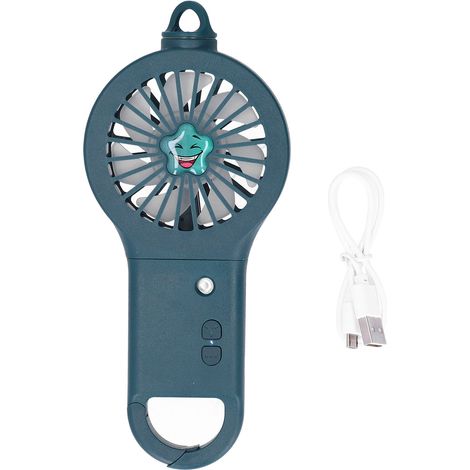 Ventilateur Brumisateur Portable Mignon Multifonction - Voyage et Cartoon - Vert (1/5)