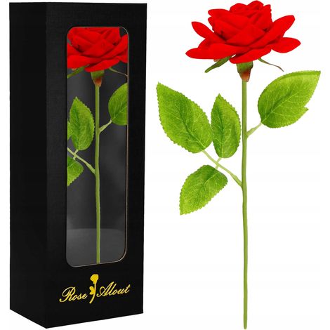 ROSA ETERNA REGALO CAJA ROJA COMO VIVA PARA CUMPLEAÑOS DÍA DE LA MUJER (1/5)