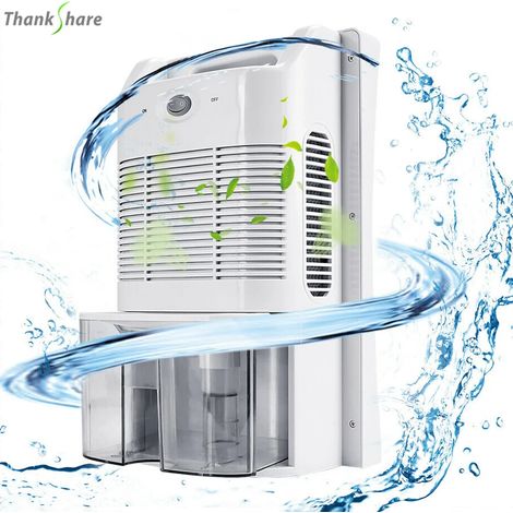 Déshumidificateur domestique, séchoir à air, absorbeur d'humidité, réservoir d'eau de 1,8 litre, convient aux chambres, cuisines et bureaux. (1/5)