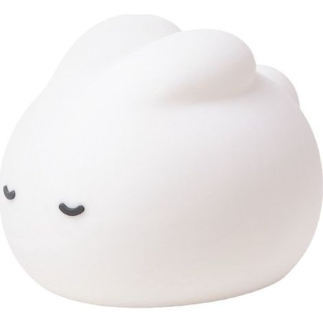 Lampe de sommeil simple en silicone en forme de lapin. Convient aux enfants, lampe à frapper rechargeable par USB, intensité variable, veilleuse LED mignonne avec minuterie. (1/4)