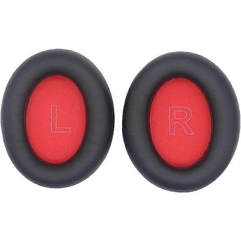Housse de protection pour casque Anker Soundcore Life Q10, coussinets d'oreille de rechange confortables, noir et rouge. (1/5)