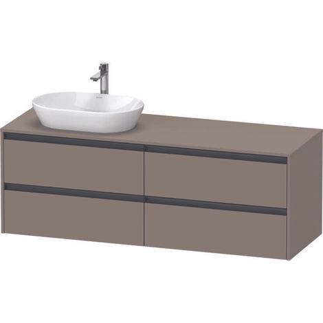 Duravit Ketho.2 Konsolenwaschtischunterbau, Beckenausschnitt (1/2)