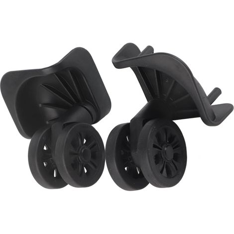 Paar universelle schwarze Nylon-Lenkrollen für Koffer, zur Reparatur und zum Austausch. (1/4)