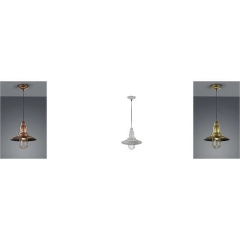 Suspension Fisherman cuivre Ø32 cm E27 métal verre Trio (1/4)