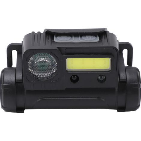 Lampe Frontale à Capteur IPX4 Étanche Aimant USB Rechargeable 6 Modes pour Camping Randonnée Course (1/5)