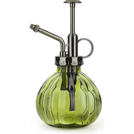 Pflanzensprüher, 200 ml Vintage-Glasflasche mit Druckpumpe, feiner Sprühnebel für den Innenbereich, kleine Größe. (1/5)