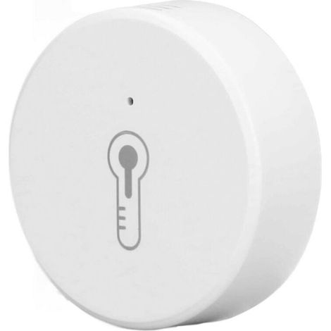 1 PCS Tuya Smart Home Sensore di temperatura e umidità bianco ABS Termometro da interno Monitor Funziona per Smart Life-Crezuo