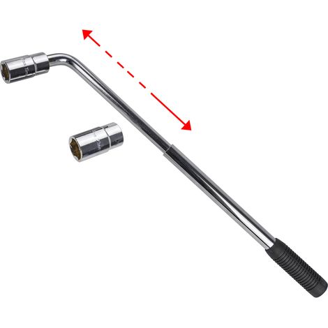 Radmutternschlüssel 1/2" Teleskop 350-530 mm (1/3)