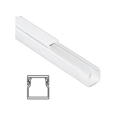 Tira Canaleta 2 mtrs blanca 15x17mm