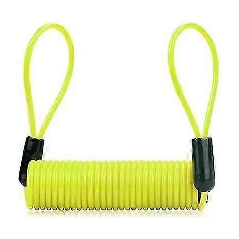 Antivol de disque de frein F1cf avec alarme, étanche, pour roue de moto et VTT, avec fil d'acier (jaune) (1/5)