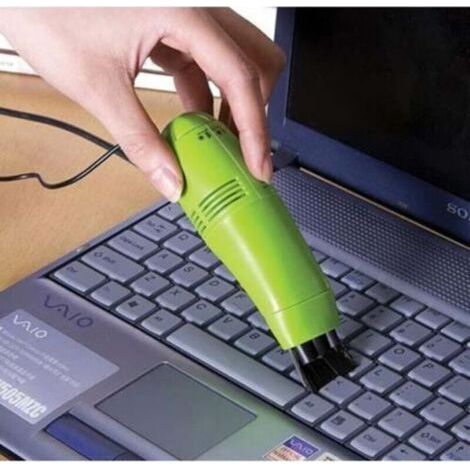 Mini spazzola per la polvere, potente strumento per la pulizia del laptop, mini pulitore per tastiera USB, aspirapolvere (1/2)