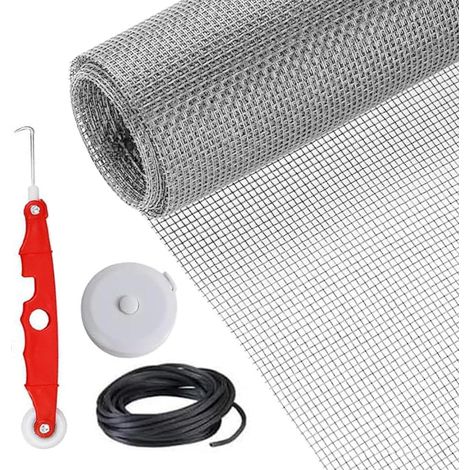 Remplacement Porte Moustiquaire Kit Réparation Coulissante Filet (1/5)