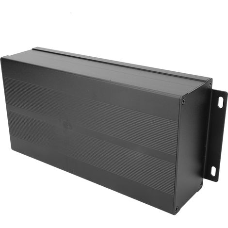 Gehäuse für elektronische DIY-Leiterplattenprojekte, Aluminiumbox, Kühlgehäuse, sandfarbene schwarze Biegeplatte (1/5)