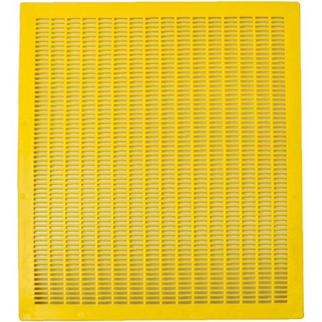 Strumenti per l'apicoltura Pannello di separazione della regina in plastica gialla per api mellifere Pannello di isolamento della regina per alveari 500mm500mm (1/2)