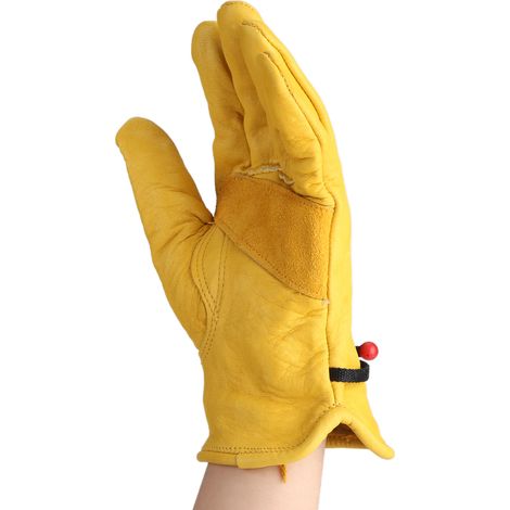 Gants de jardinage enduits de cuir de vachette, résistants et antidérapants, avec paumes rembourrées (1/5)