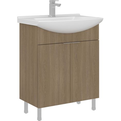 Mobile lavabo "Purus 65" - 65 x 50 x 83 cm - Rovere Sonomo (1/3)